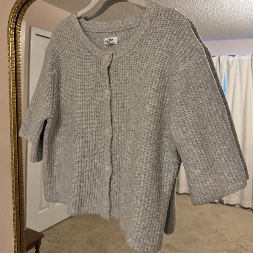Aerie Unreal Short Sleeve Cardigan